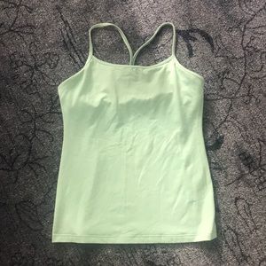 Aqua Lululemon Top with Built in Bra